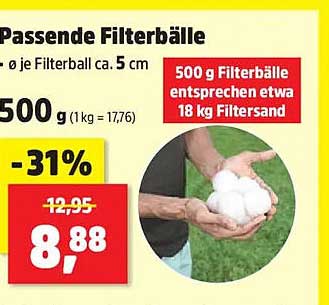 Passende Filterbälle