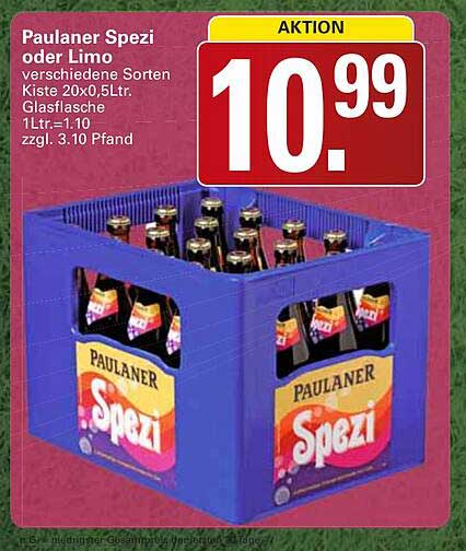 Paulaner Spezi oder Limo