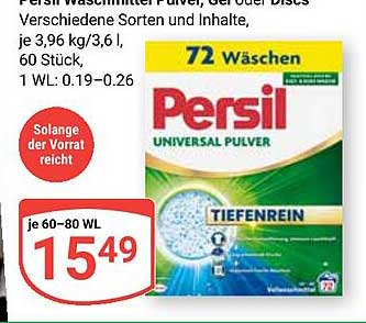 Persil Waschmittel Pulver, Gel oder Discs
