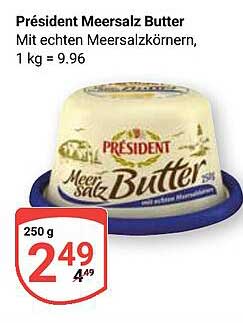 Président Meersalz Butter