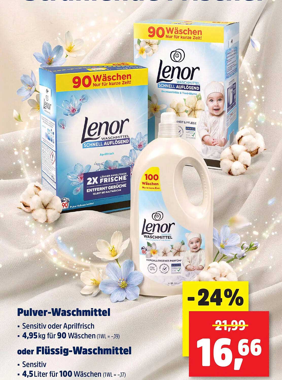 Pulver-Waschmittel oder Flüssig-Waschmittel