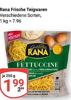 Rana Frische Teigwaren Verschiedene Sorten, 1 kg = 7.96