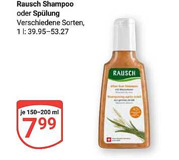 Rausch Shampoo oder Spülung