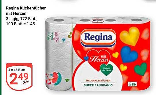 Regina Küchentücher mit Herzen