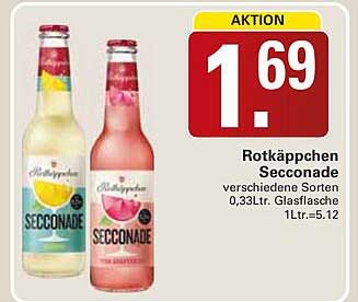 Rotkäppchen Seccenade verschiedene Sorten 0,33Ltr. Glasflasche 1Ltr.=5.12