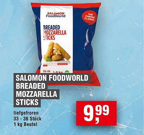 SALOMON FOODWORLD BREADED MOZZARELLA STICKS