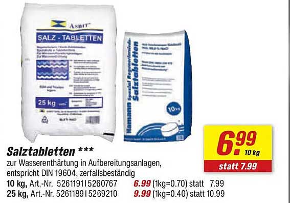Salztabletten ***