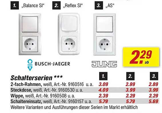 Schalterserien ***