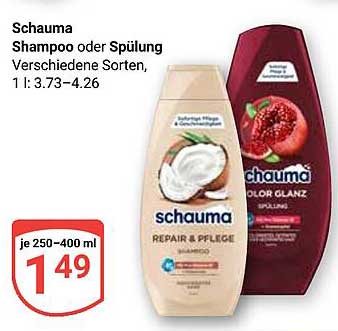 Schauma Shampoo oder Spülung Verschiedene Sorten, 1 l: 3.73–4.26