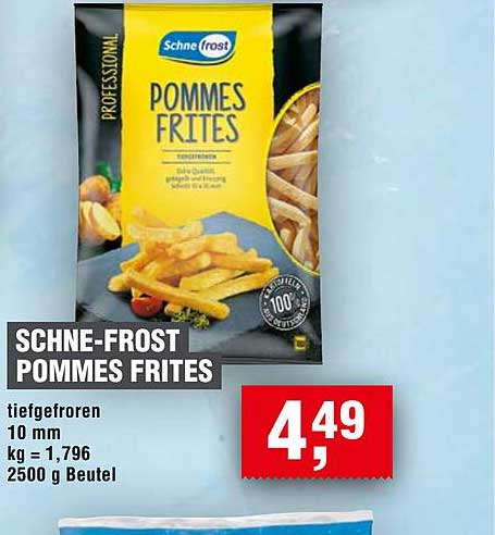 SCHNE-FROST POMMES FRITES