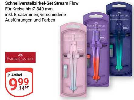 Schnellverstellzirkel-Set Stream Flow