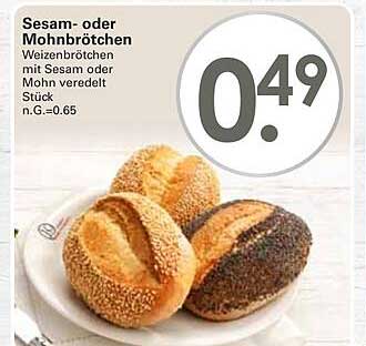 Sesam- oder Mohnbrot