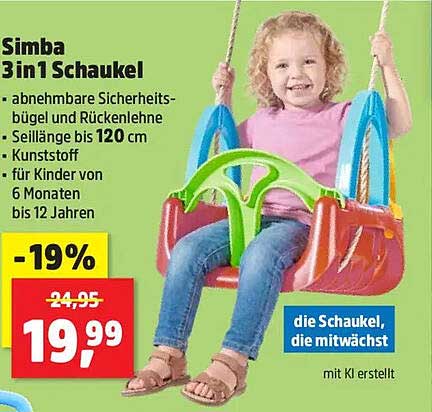 Simba 3 in1 Schaukel