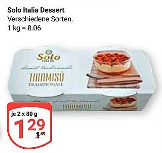 Solo Italia Dessert