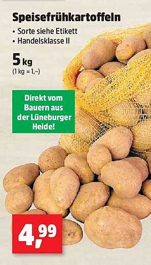 Speisefrühkartoffeln