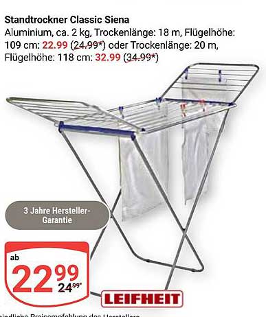 Standtrockner Classic Siepa