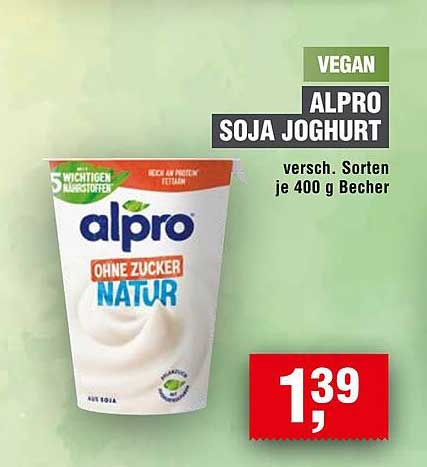 VEGAN ALPRO SOJA JOGHURT