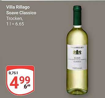 Villa Rillago Soave Classico Trocken, 1 l = 6,65