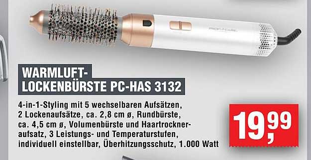 WARMLUFT-LOCKENBÜRSTE PC-HAS 3132
