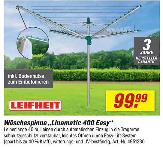 Wäschespinne „Linomatic 400 Easy“