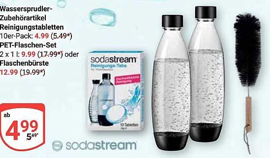 Wassersprudler-Zubehörartikel Reinigungstabletten 10er-Pack