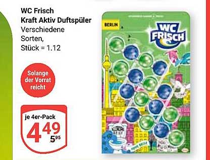 WC Frisch Kraft Aktiv Duftspüler Verschiedene Sorten, Stück = 1.12