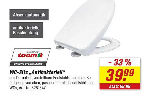 WC-Sitz „Antibakteriell“