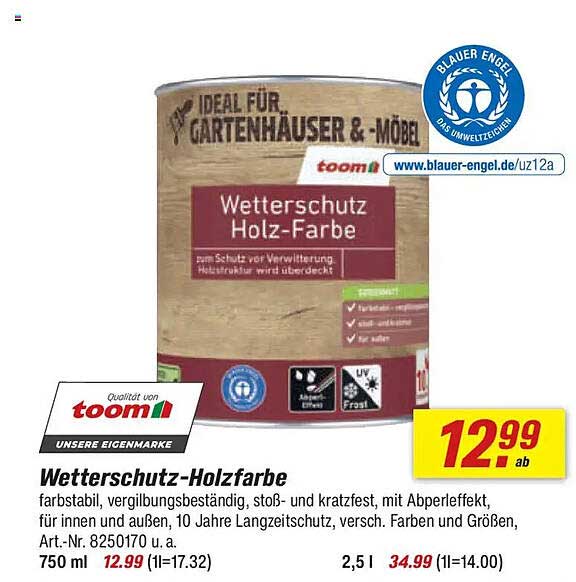 Wetterschutz-Holzfarbe