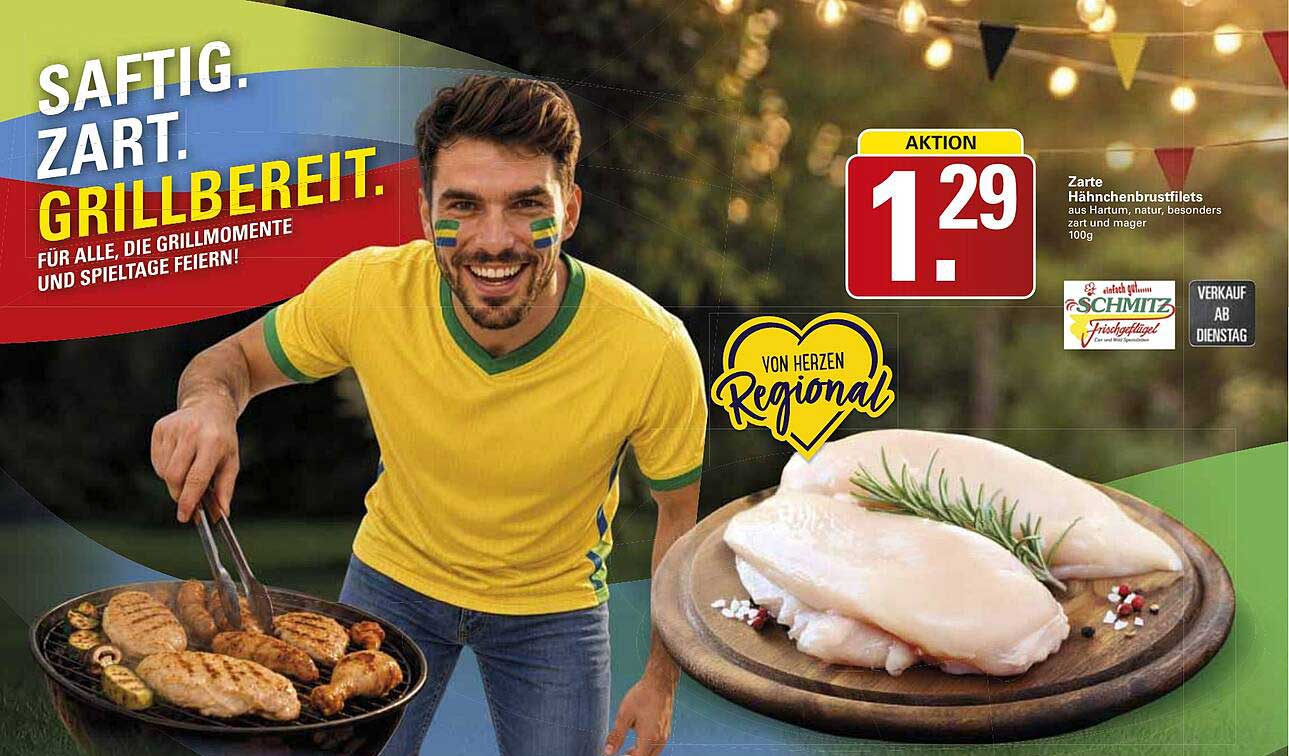 Zarte Hähnchenbrustfilets aus Haltungsform, natur, besonders zart und mager 100g
