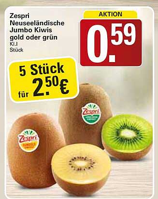 Zespri Neuseeländische Jumbo Kiwis gold oder grün