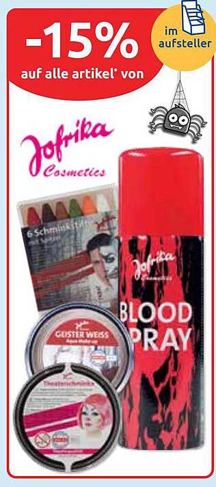 15% Rabatt auf alle Artikel von Jofrika Cosmetics