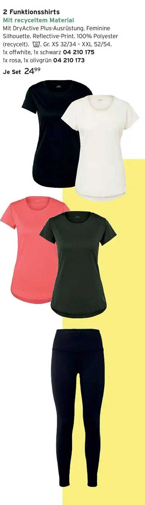 2 Funktionsshirts mit recycltem Material