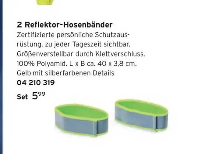 2 Reflektor-Hosenbänder