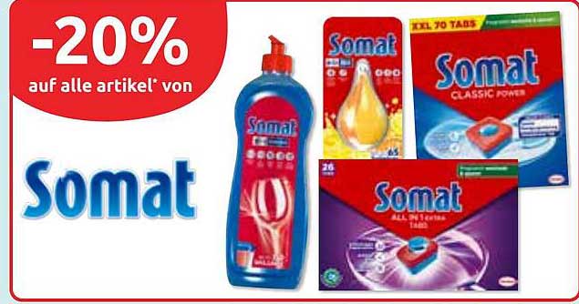 -20% auf alle Artikel von Somat