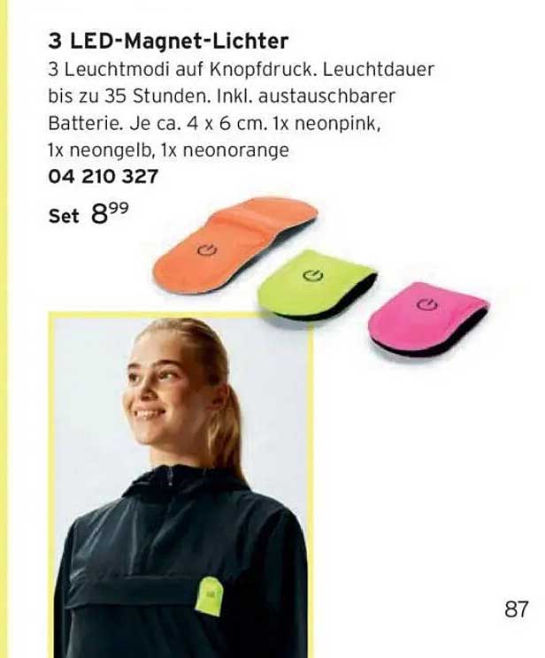 3 LED-Magnet-Lichter