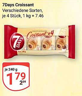 7Days Croissant 240 g – Verschiedene Sorten