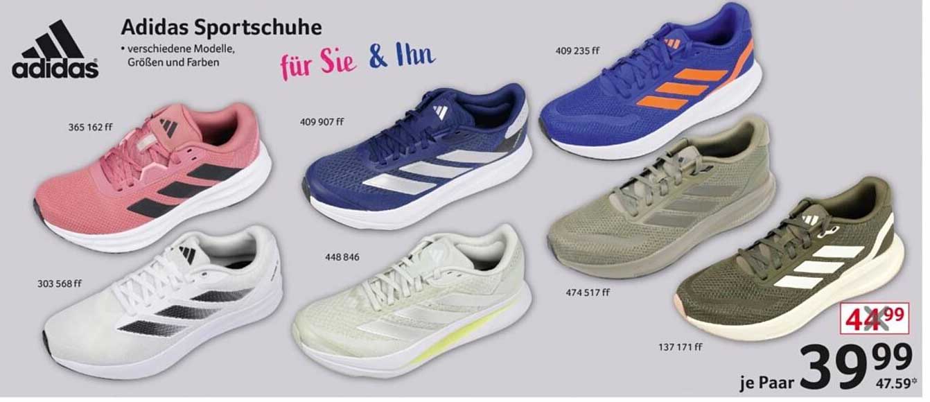 Adidas Sportschuhe - verschiedene Modelle, Größen und Farben