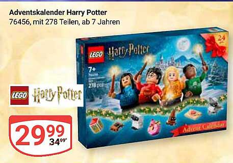 Adventskalender Harry Potter 76456, mit 278 Teilen, ab 7 Jahren