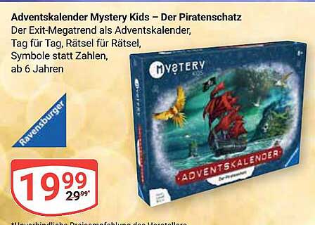Adventskalender Mystery Kids – Der Piratenschatz