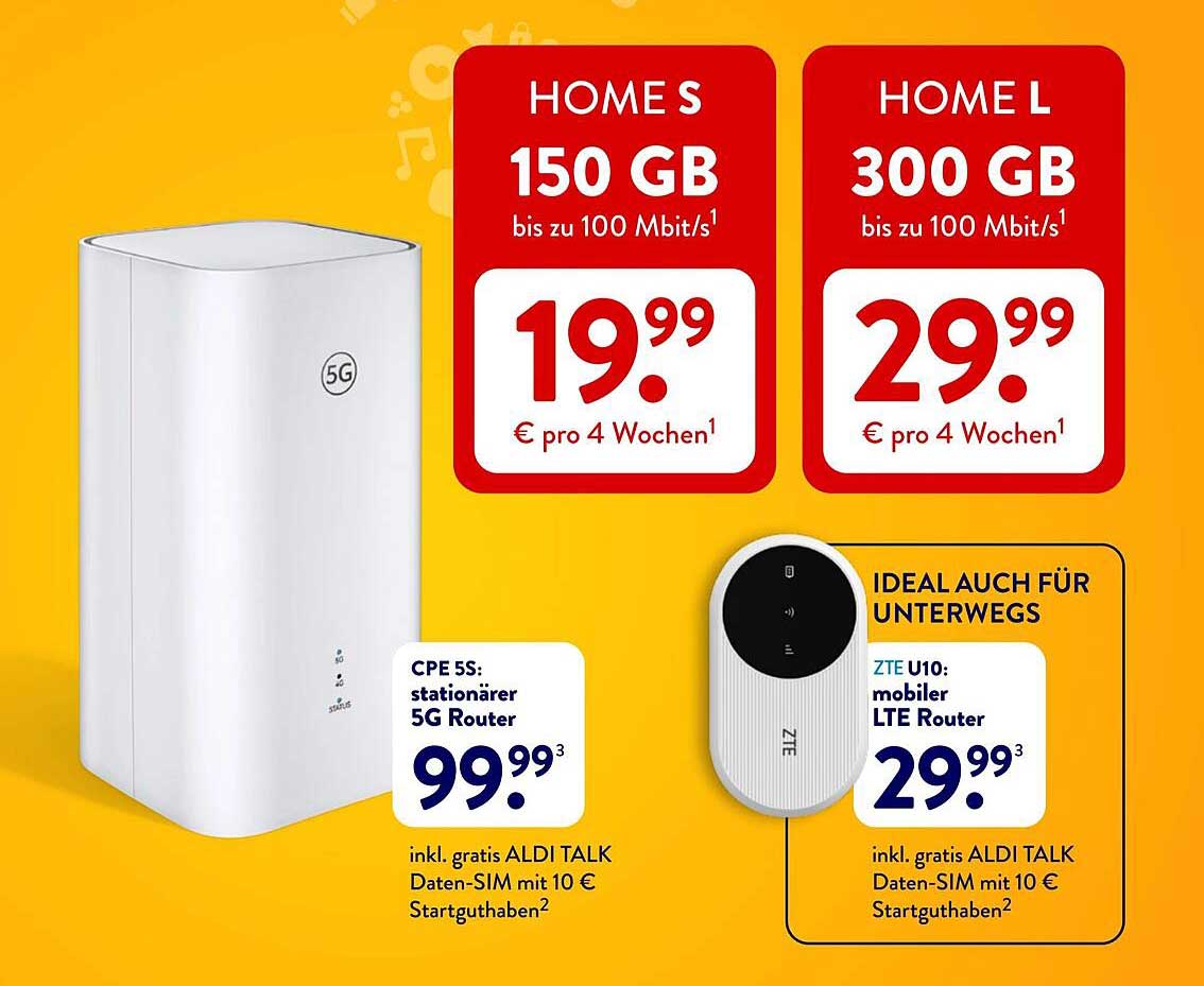 ALDI TALK 5G Router-Angebot