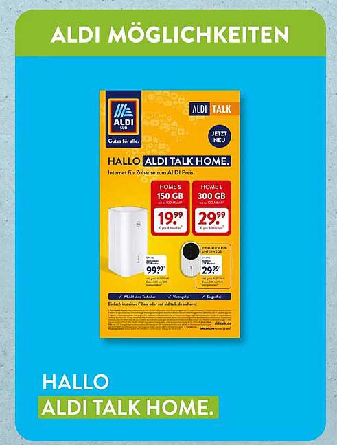 ALDI TALK HOME – Internet für Zuhause zum ALDI-Preis