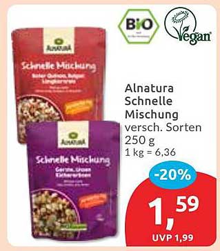 Alnatura Schnelle Mischung 250 g, versch. Sorten