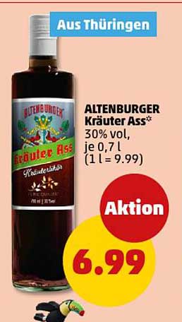 ALTENBURGER Kräuter Ass - 30% vol, je 0,7 l