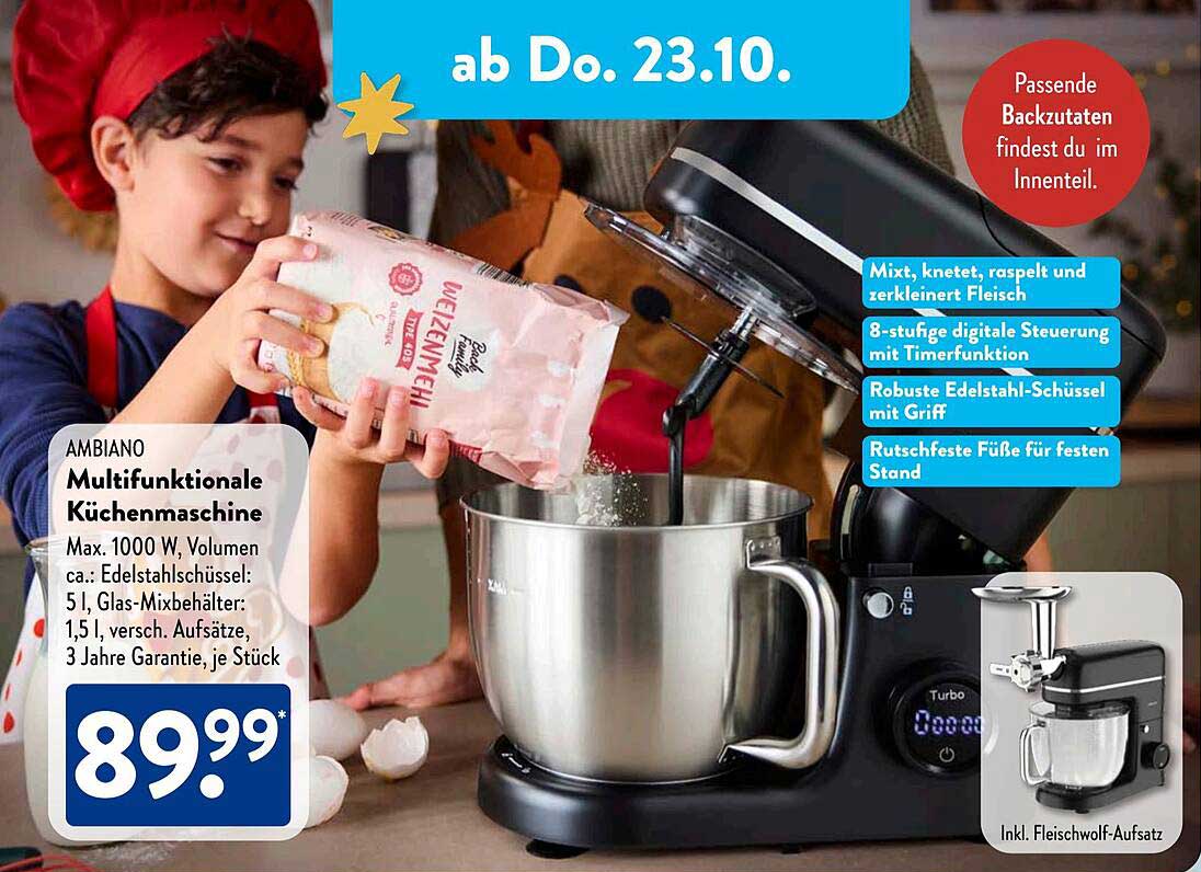 AMBIANO Multifunktionale Küchenmaschine