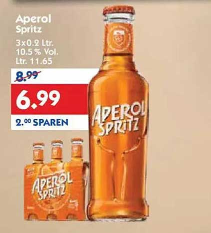 Aperol Spritz 3x0.2 Ltr. - Jetzt zum Aktionspreis!