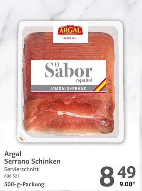 Argal Serrano Schinken Servierschnitt 500 g