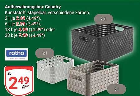 Aufbewahrungsbox Country
