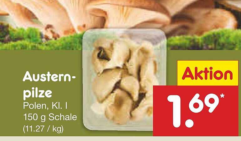 Austernpilze - Polen, Kl. I - 150 g Schale