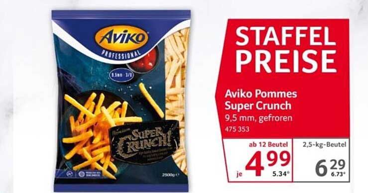 Aviko Pommes Super Crunch, 9,5 mm, gefroren