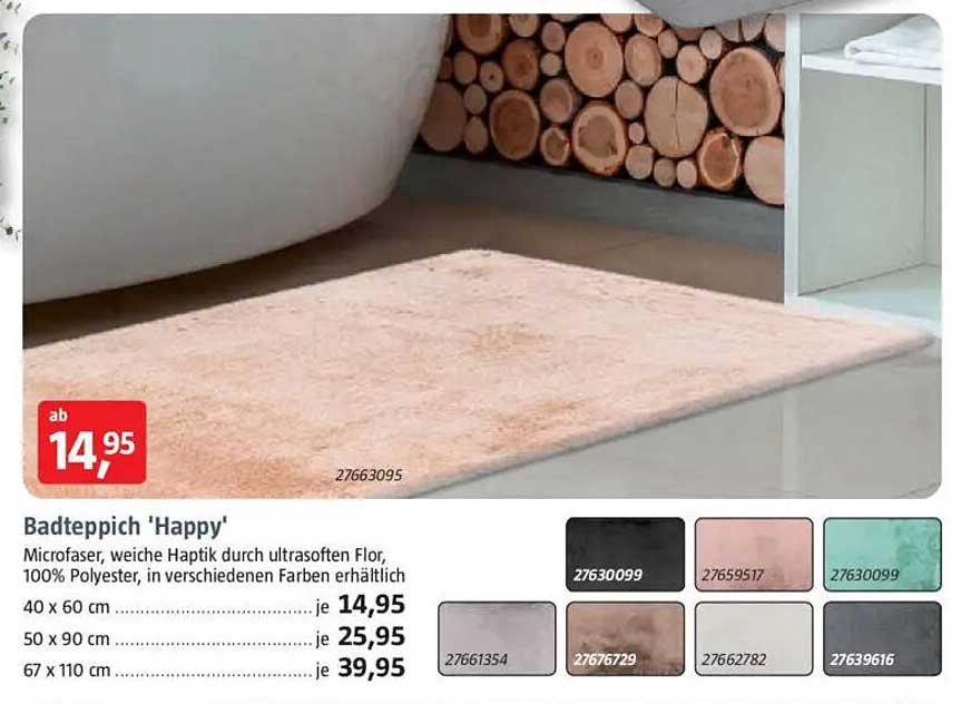Badteppich 'Happy'